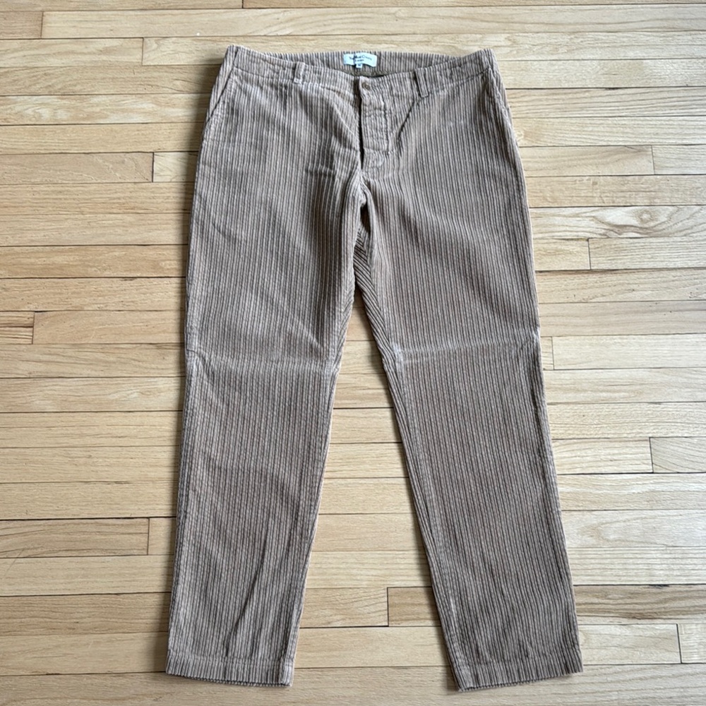YMC London Tan Corduroy Pants Straight Leg